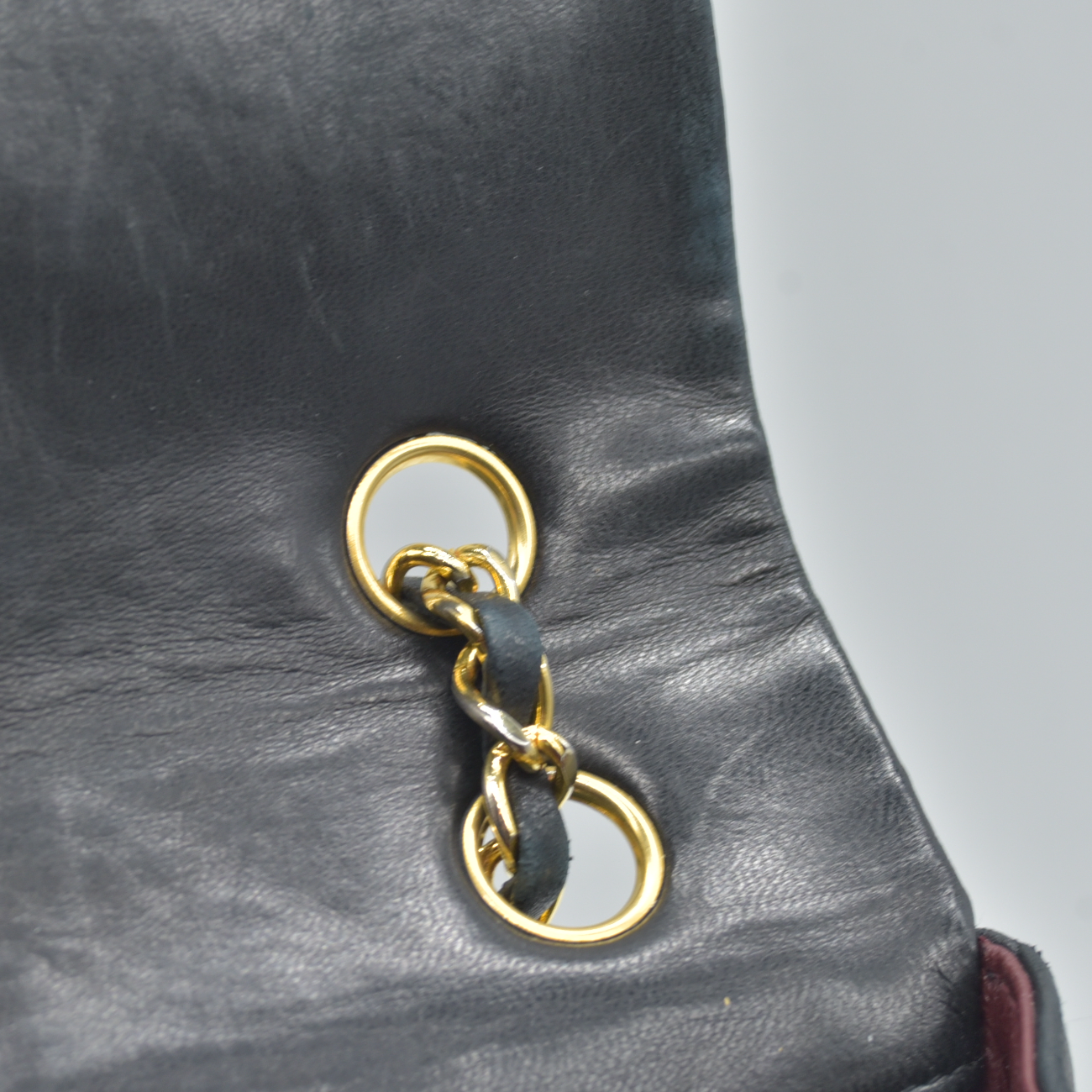 $11300 Chanel 1990-1991 Vintage Jumbo Single Flap Bag - 24K Gold Plated Hardware