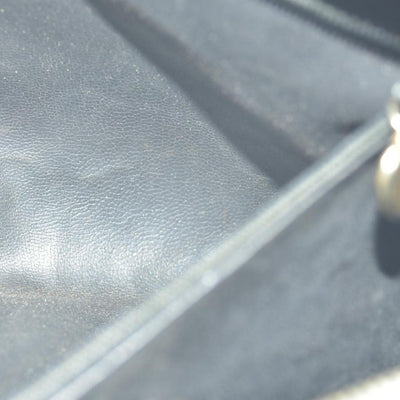 CHANEL Matelasse Chain Shoulder Bag Patent leather Black Gold CC