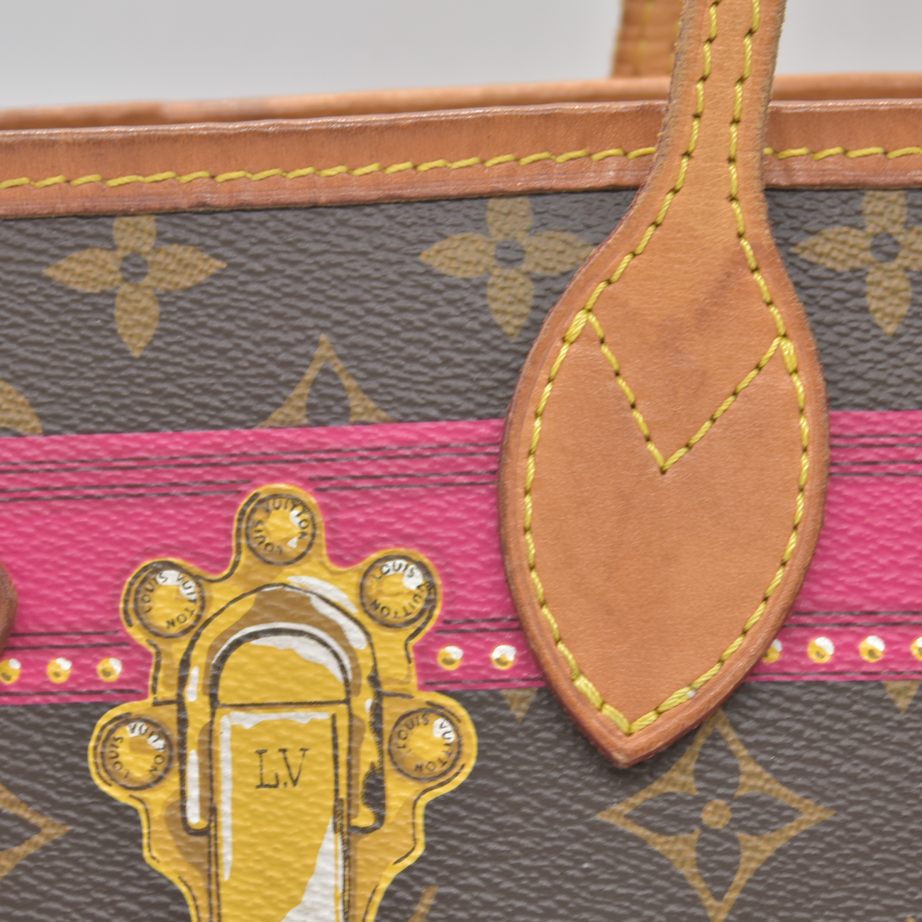 2018 $2170 Louis Vuitton  Monogram Summer Trunks Neo Neverfull MM GI2128