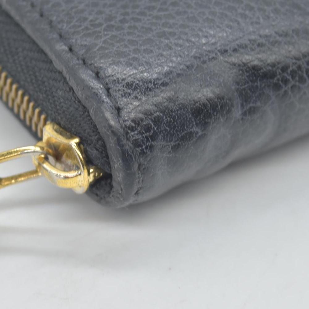 $760 2015 Louis Vuitton Monogram Empreinte Zippy Zip Around Wallet Coin Purse TS0155