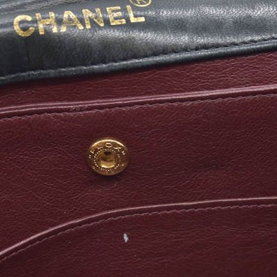 $11300 Chanel 1990-1991 Vintage Jumbo Single Flap Bag - 24K Gold Plated Hardware