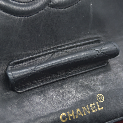 $11300 Chanel 1990-1991 Vintage Jumbo Single Flap Bag - 24K Gold Plated Hardware