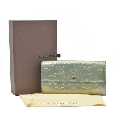 $840 LOUIS VUITTON Monogram Vernis Portefeuille Sarah Long Wallet TS3141 2011