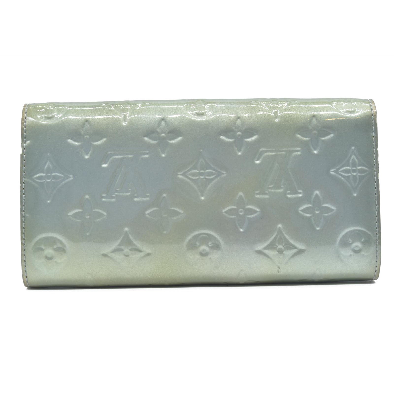 $840 LOUIS VUITTON Monogram Vernis Portefeuille Sarah Long Wallet TS3141 2011