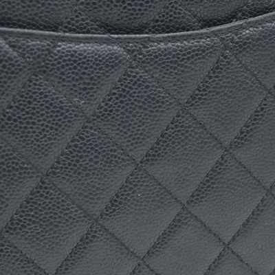 $2900 2010 Chanel Grand Shopping Tote (GST) Black Caviar