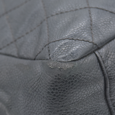 $2900 2010 Chanel Grand Shopping Tote (GST) Black Caviar