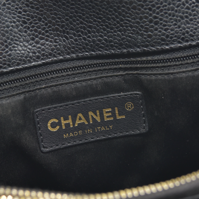 $2900 2010 Chanel Grand Shopping Tote (GST) Black Caviar
