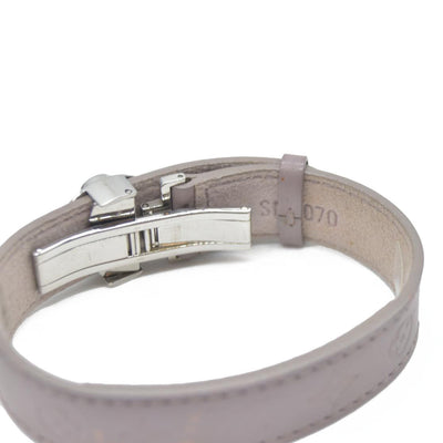 $475 Louis Vuitton Leather Epi Wish Wrap Bracelet SN0070