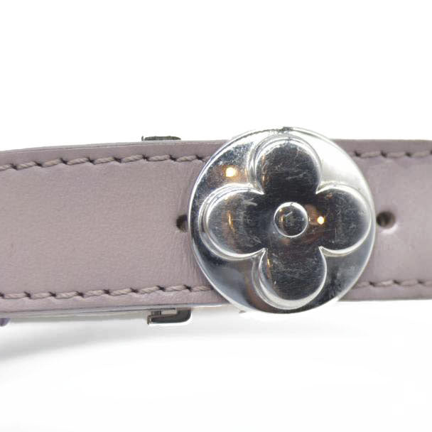 $475 Louis Vuitton Leather Epi Wish Wrap Bracelet SN0070