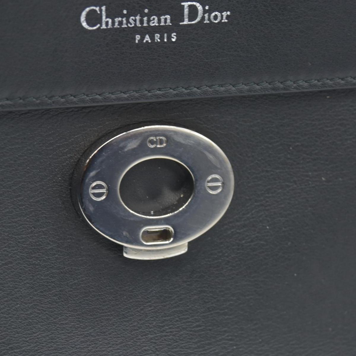 $6100 Christian Dior Smooth Calfskin Small Bi-Color Be Dior Flap Black Pink CONSIGNMET