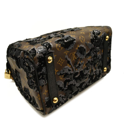 Louis Vuitton  Monogram Fleur De Jais Sequins Speedy 30 TR3160