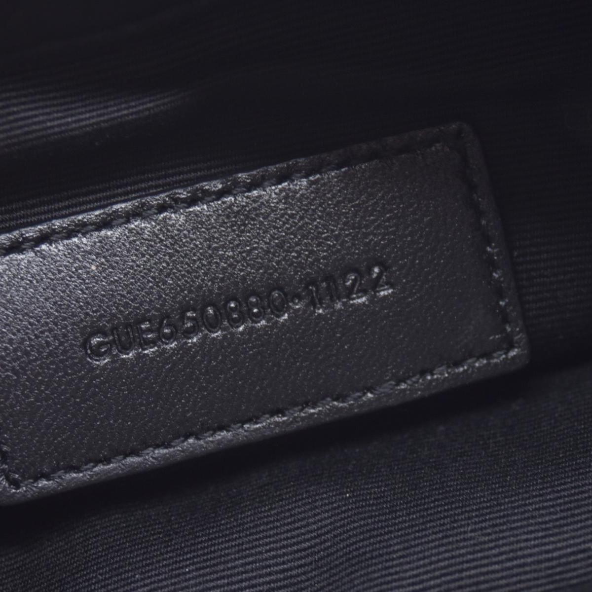 $850 SAINT LAURENT Black Quilted Leather Loulou Puffer Pouch CONSIGNMENT 10021500