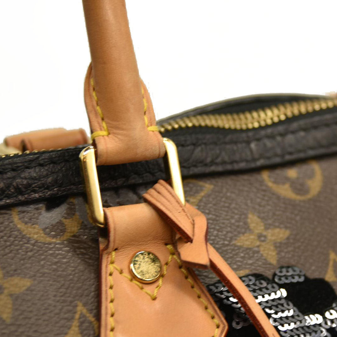 Louis Vuitton  Monogram Fleur De Jais Sequins Speedy 30 TR3160