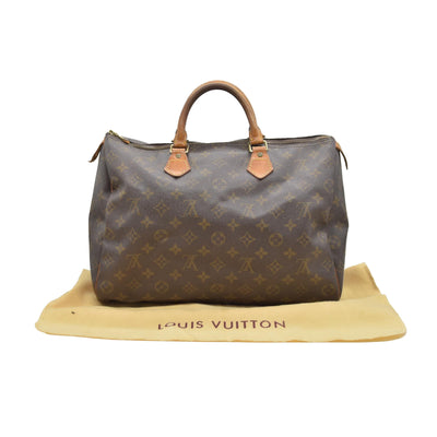 $1730 Louis Vuitton Monogram Speedy 35 SP0954