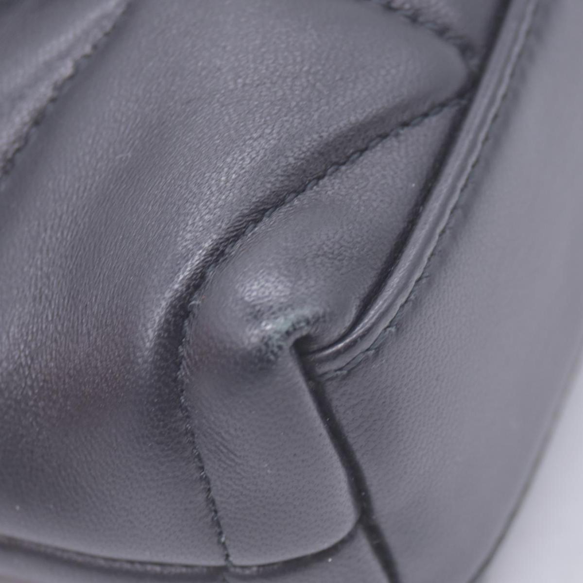 $850 SAINT LAURENT Black Quilted Leather Loulou Puffer Pouch CONSIGNMENT 10021500