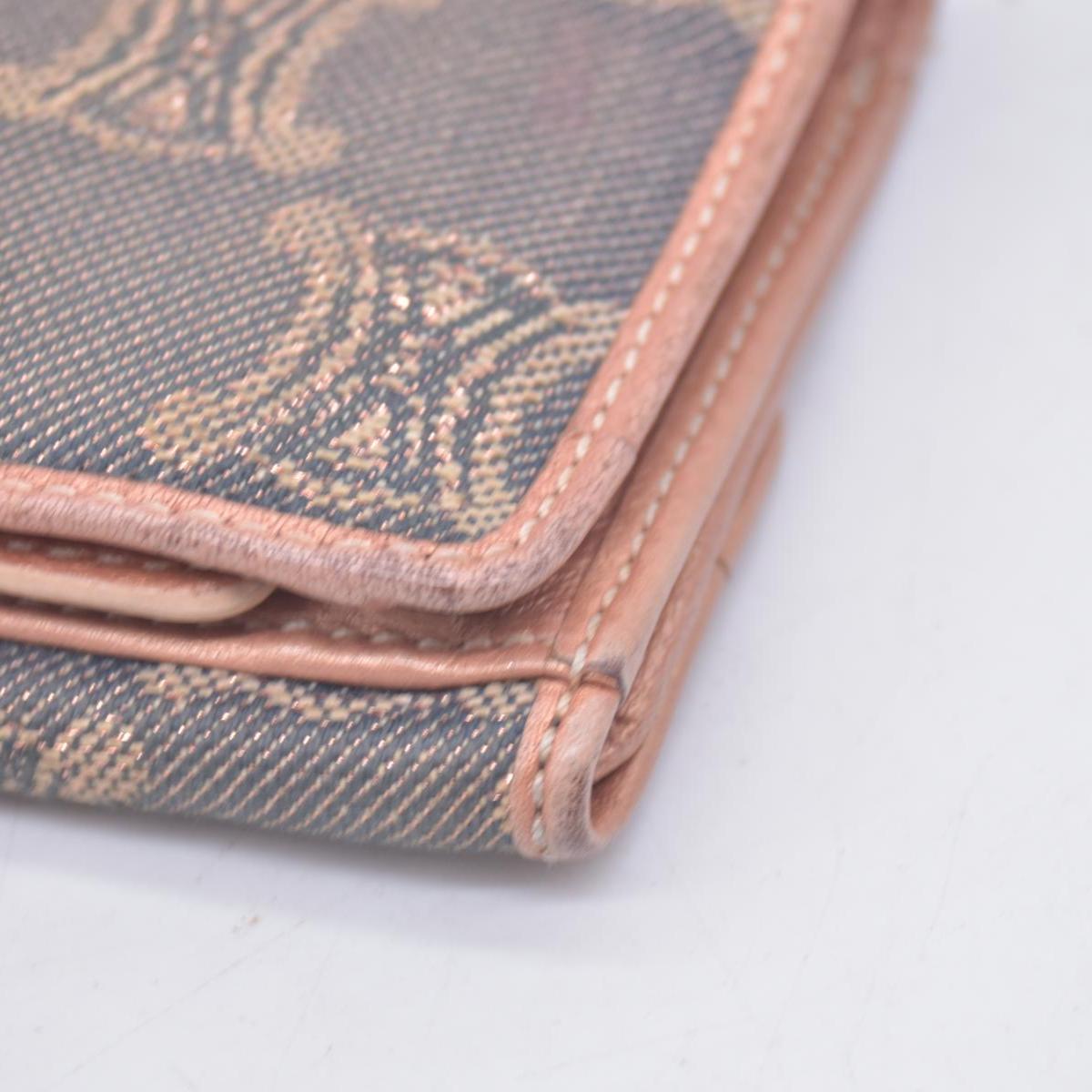 $260 CELINE Triomphe Macadam Canvas Compact Bifold Wallet CONSIGNMENT 10021494