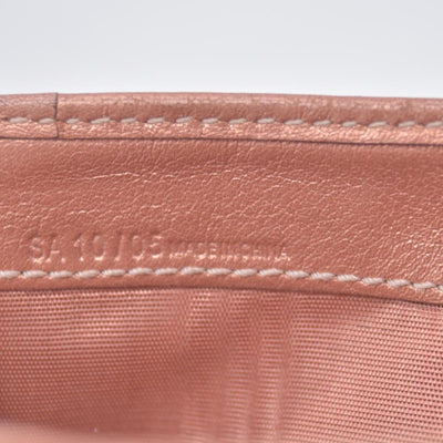 $260 CELINE Triomphe Macadam Canvas Compact Bifold Wallet CONSIGNMENT 10021494