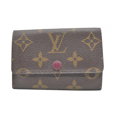 $345 LOUIS VUITTON Monogram Leather Multicles 6 Ring Key Case CT2154