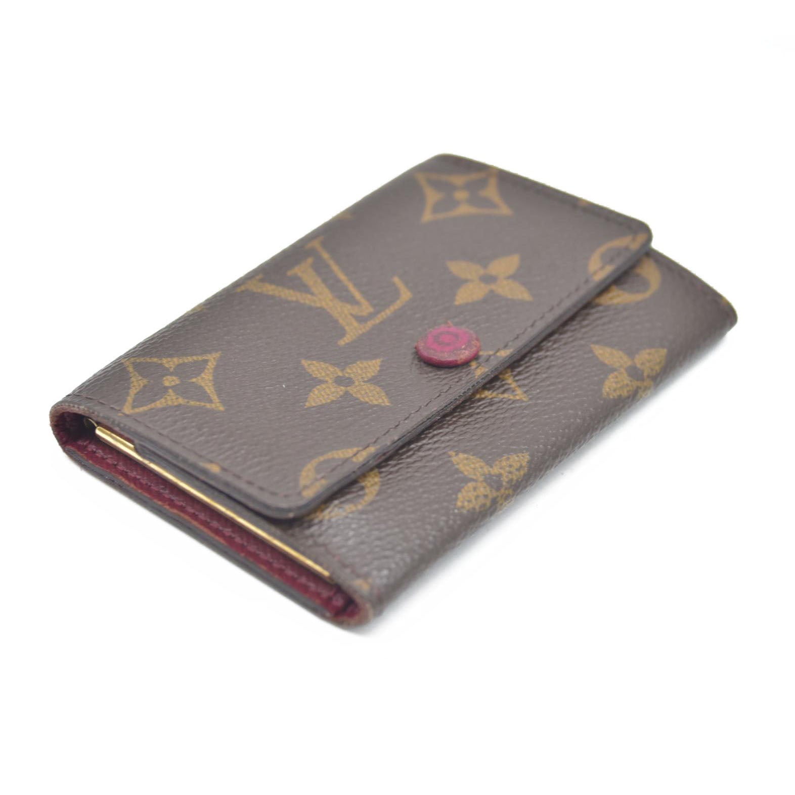 $345 LOUIS VUITTON Monogram Leather Multicles 6 Ring Key Case CT2154