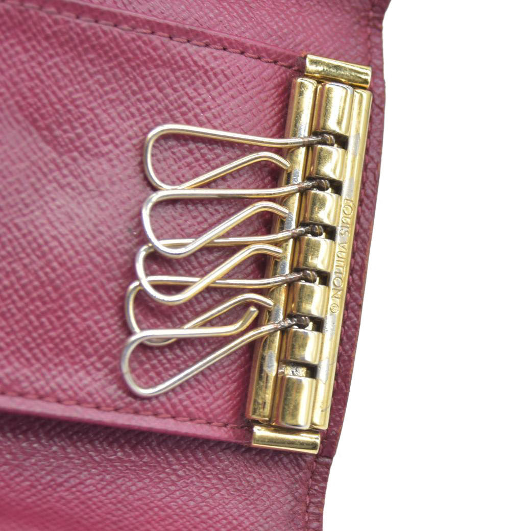 $345 LOUIS VUITTON Monogram Leather Multicles 6 Ring Key Case CT2154