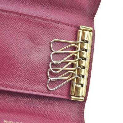 $345 LOUIS VUITTON Monogram Leather Multicles 6 Ring Key Case CT2154