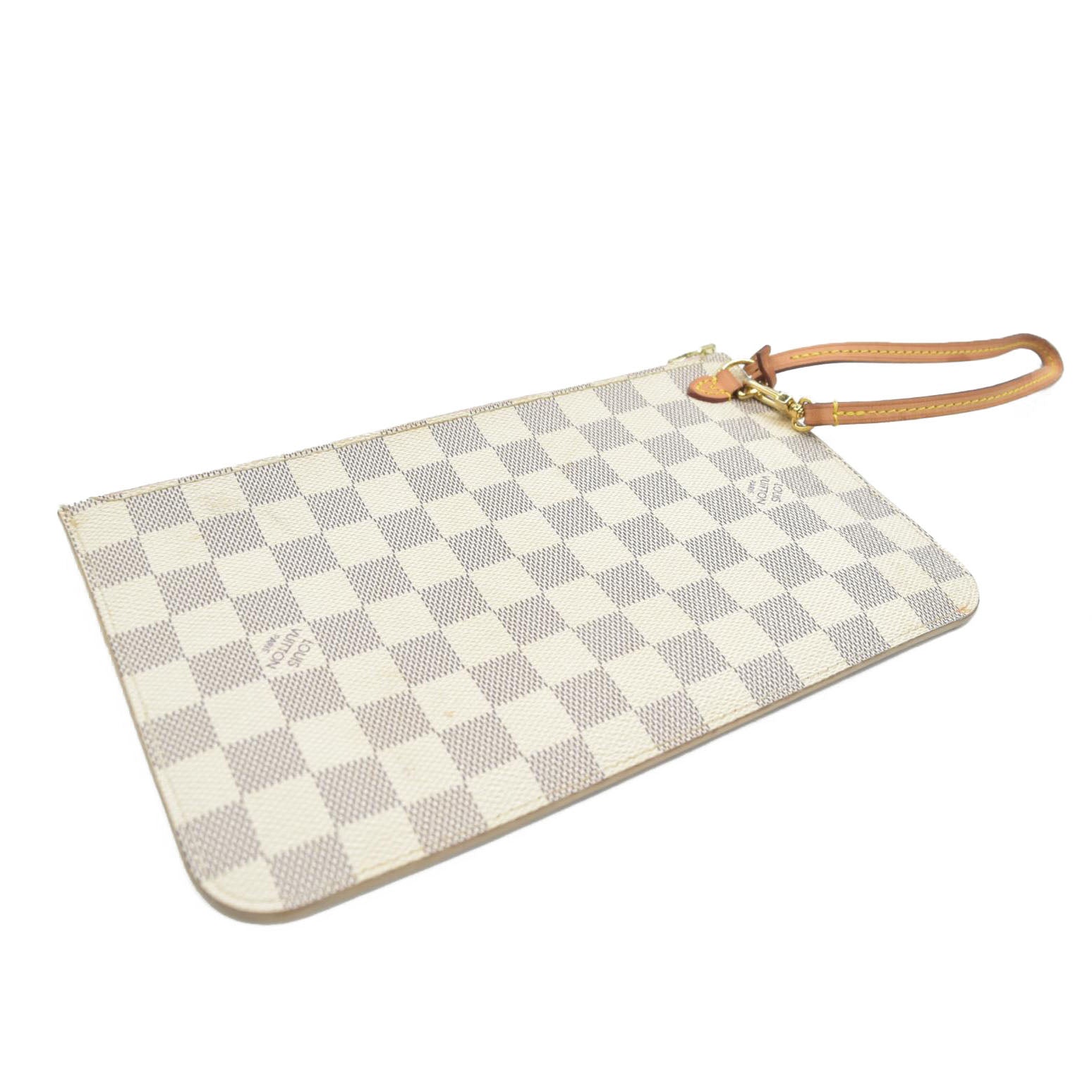 $2200 Louis Vuitton  Damier Azur Neverfull MM GM Pochette