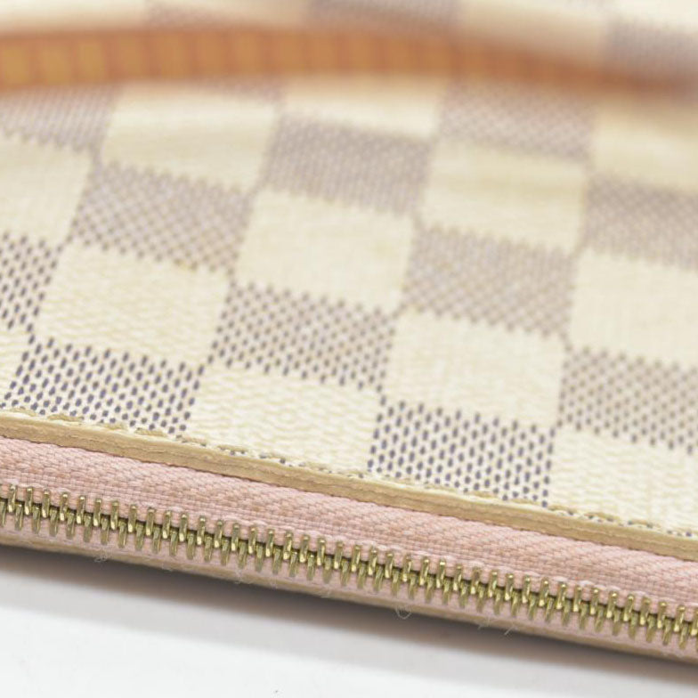 $2200 Louis Vuitton  Damier Azur Neverfull MM GM Pochette