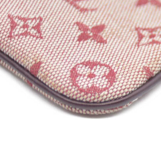 Louis Vuitton Monogram Mini Pochette Cles Wallet Coin Purse Pink