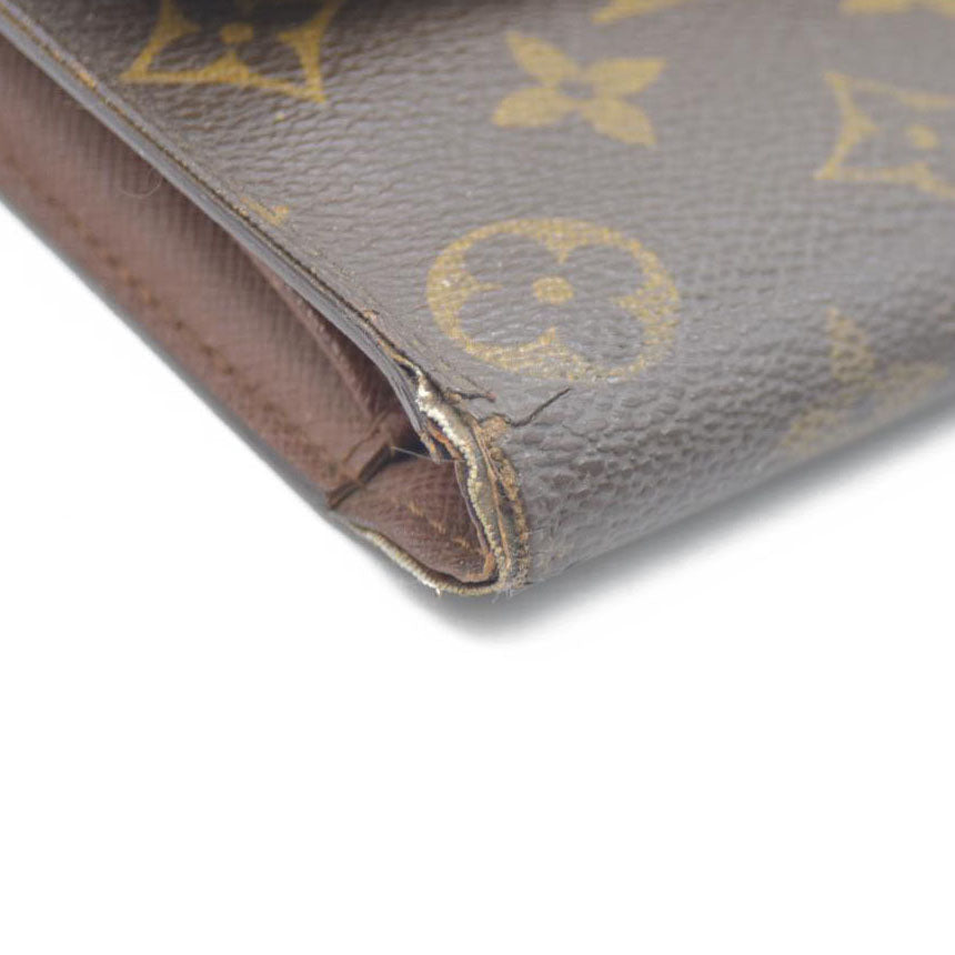 Louis Vuitton Monogram Pochette Passeport Trifold Wallet Brown CA0065