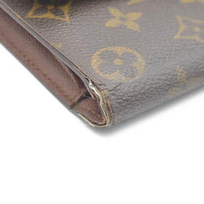 Louis Vuitton Monogram Pochette Passeport Trifold Wallet Brown CA0065