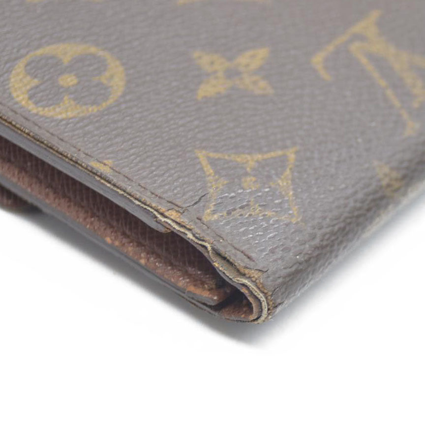 Louis Vuitton Monogram Pochette Passeport Trifold Wallet Brown CA0065