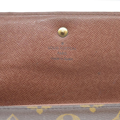 Louis Vuitton Monogram Pochette Passeport Trifold Wallet Brown CA0065