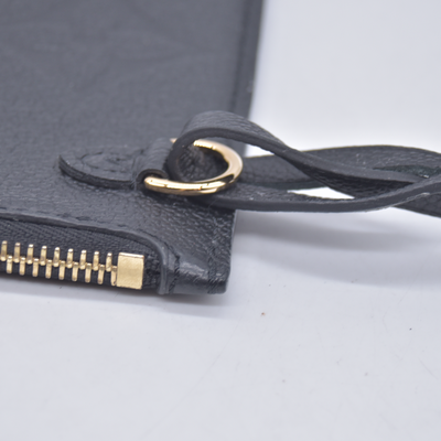 Louis Vuitton Black Empreinte Giant Neverfull Pouch RFID