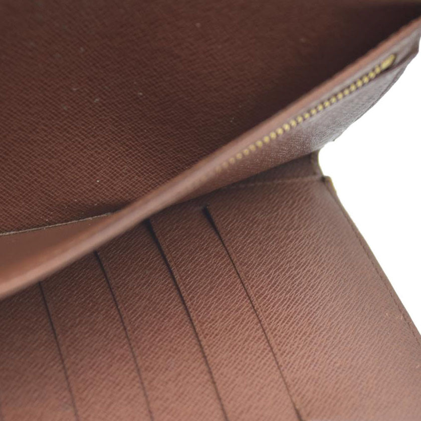 Louis Vuitton Monogram Pochette Passeport Trifold Wallet Brown CA0065
