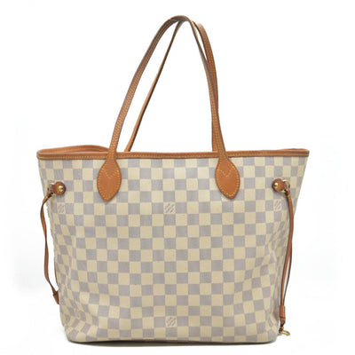 $2200 Louis Vuttion Damier Azur Neverfull MM Rose Ballerine