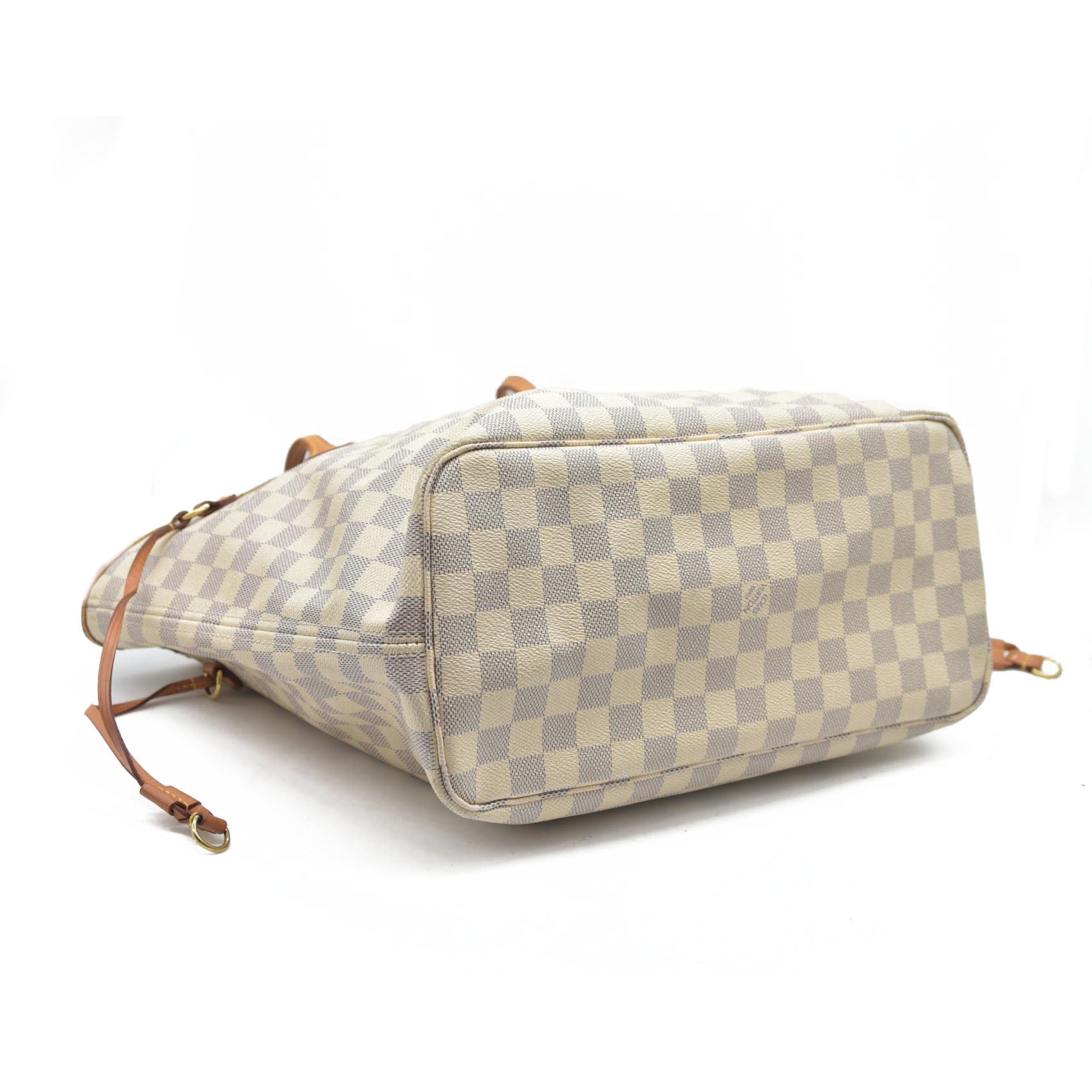 $2200 Louis Vuttion Damier Azur Neverfull MM Rose Ballerine