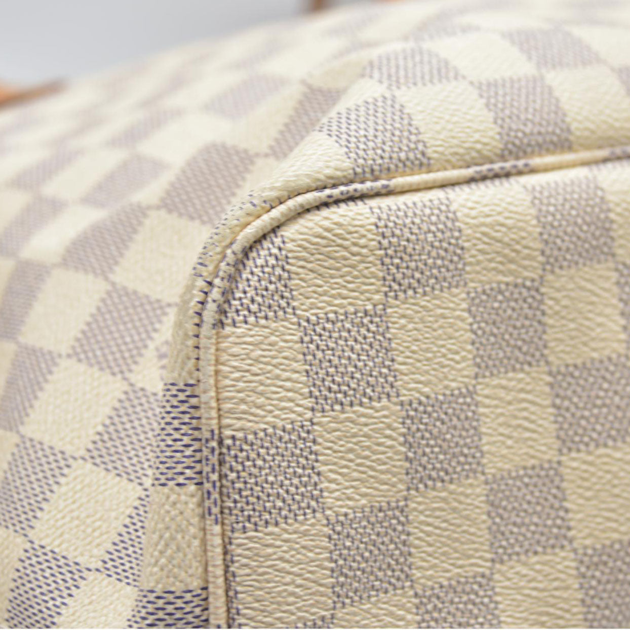 $2200 Louis Vuttion Damier Azur Neverfull MM Rose Ballerine