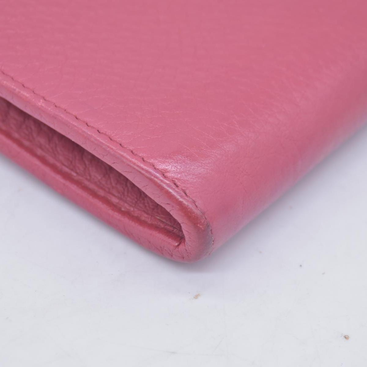 $680 PRADA Vitello Phenix L-Zip Continental Wallet Peonia CONSIGNMENT