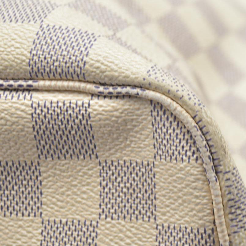 $2200 Louis Vuttion Damier Azur Neverfull MM Rose Ballerine