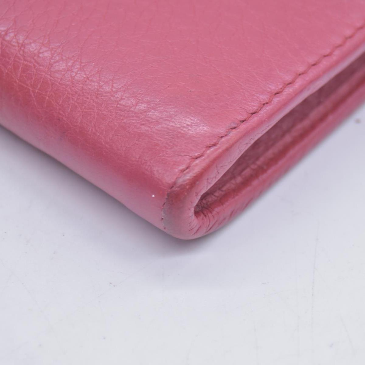 $680 PRADA Vitello Phenix L-Zip Continental Wallet Peonia CONSIGNMENT