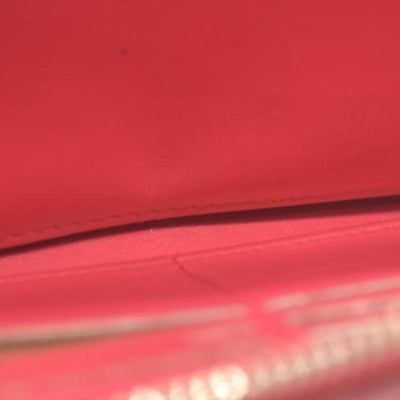 CHANEL Quilted Matelasse CC Logo Lambskin Zip Around Long Wallet Pink