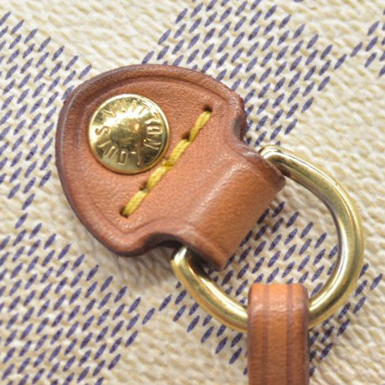 $2200 Louis Vuttion Damier Azur Neverfull MM Rose Ballerine