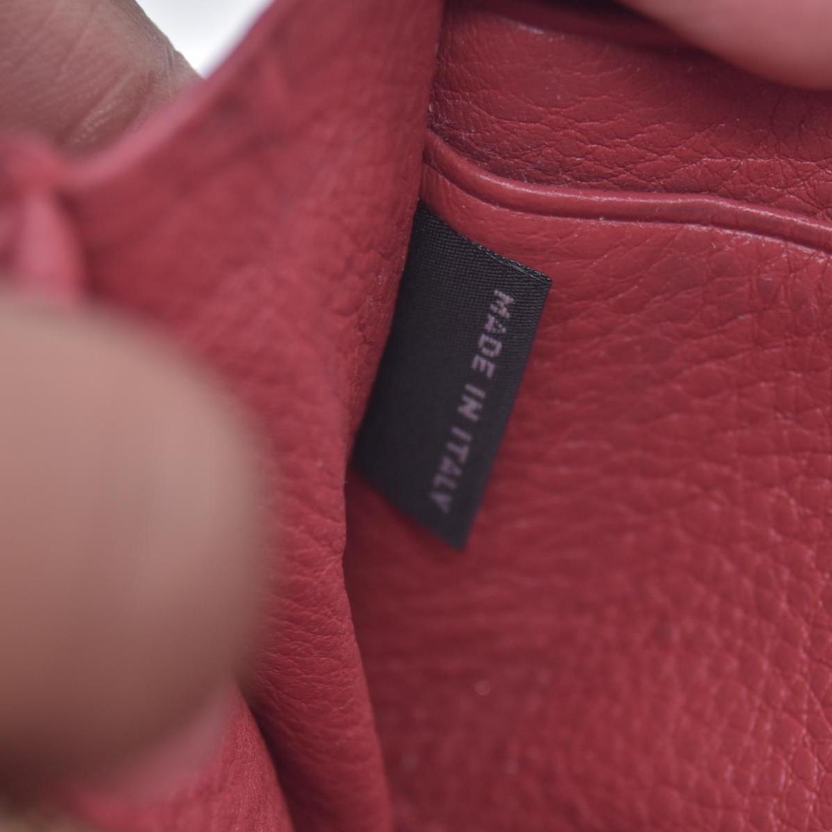 $680 PRADA Vitello Phenix L-Zip Continental Wallet Peonia CONSIGNMENT
