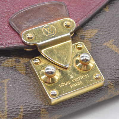 $1140 2015 Louis Vuitton Monogram Pallas Wallet Aurore SN1125