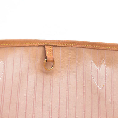 $2200 Louis Vuttion Damier Azur Neverfull MM Rose Ballerine