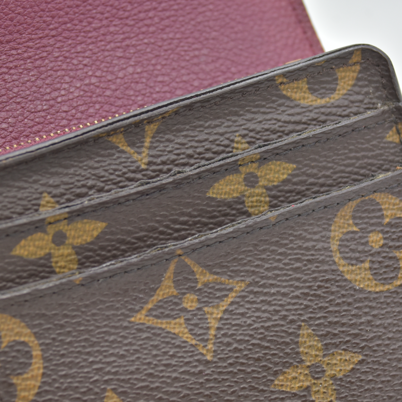 $1140 2015 Louis Vuitton Monogram Pallas Wallet Aurore SN1125