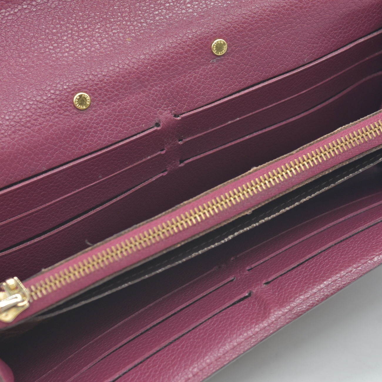 $1140 2015 Louis Vuitton Monogram Pallas Wallet Aurore SN1125