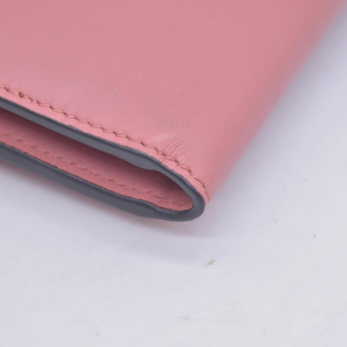 $595 GUCCI Dollar Calfskin Interlocking G Continental Wallet Pink CONSIGNMENT
