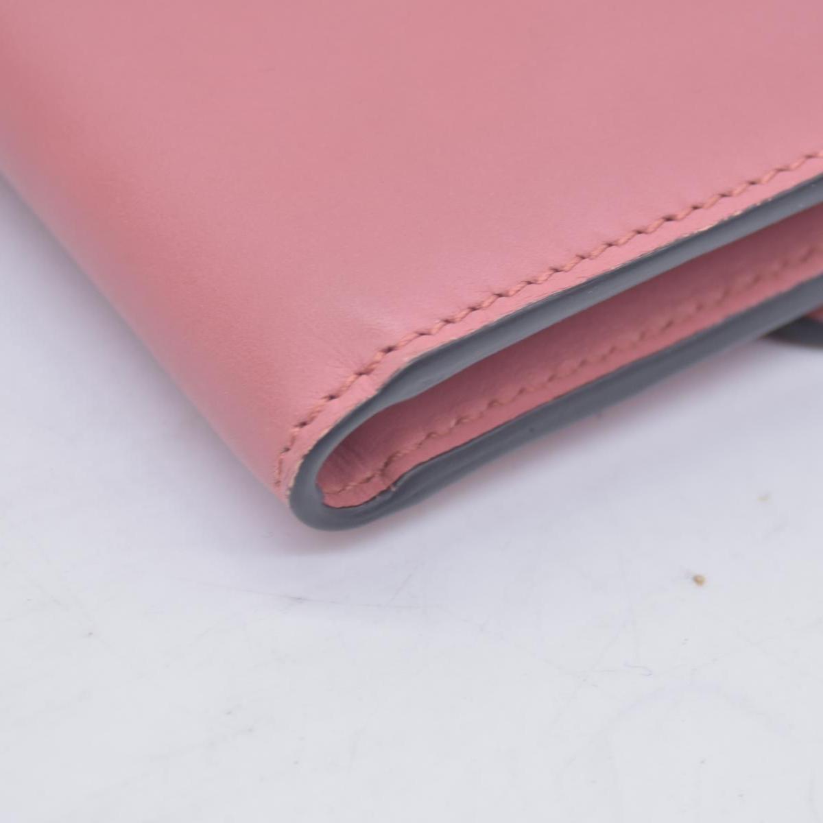 $595 GUCCI Dollar Calfskin Interlocking G Continental Wallet Pink CONSIGNMENT