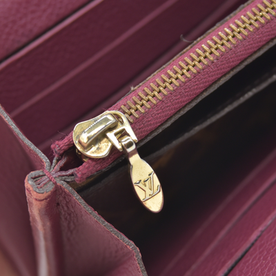 $1140 2015 Louis Vuitton Monogram Pallas Wallet Aurore SN1125